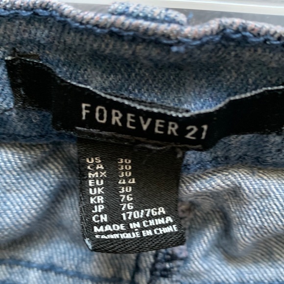 Forever 21 Blue Denim Slim Fit Jeans - Picture 8 of 9